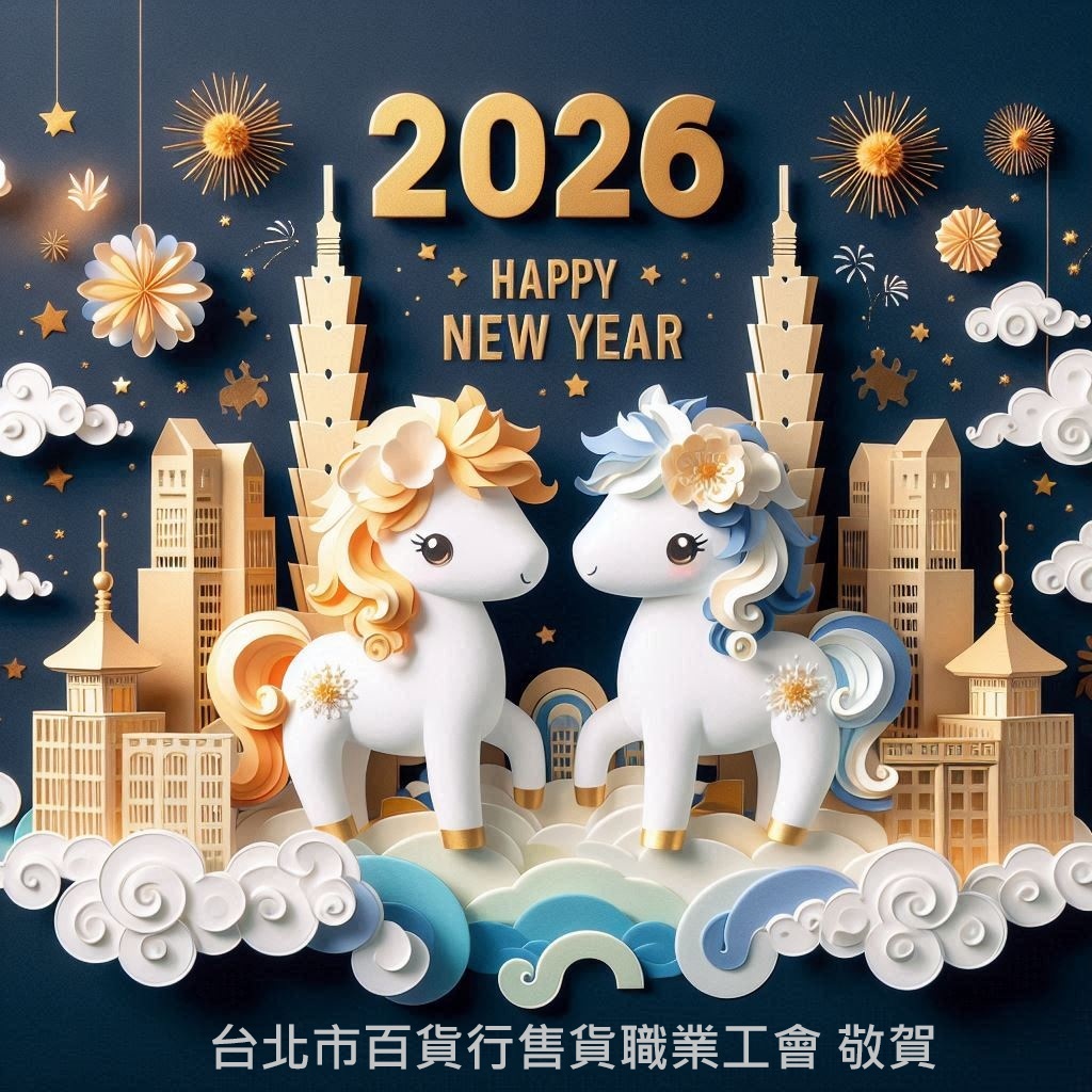 【2026 元旦休假公告｜台北市百貨行售貨職業工會 敬賀新年】