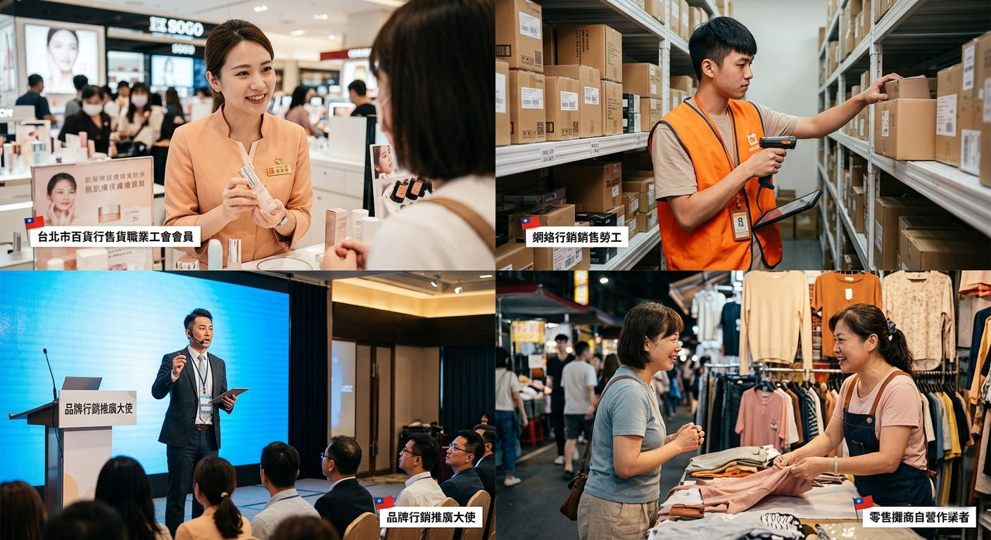 數位零售與自由銷售的勞保推薦！台北市百貨行售貨職業工會~線上辦理入會